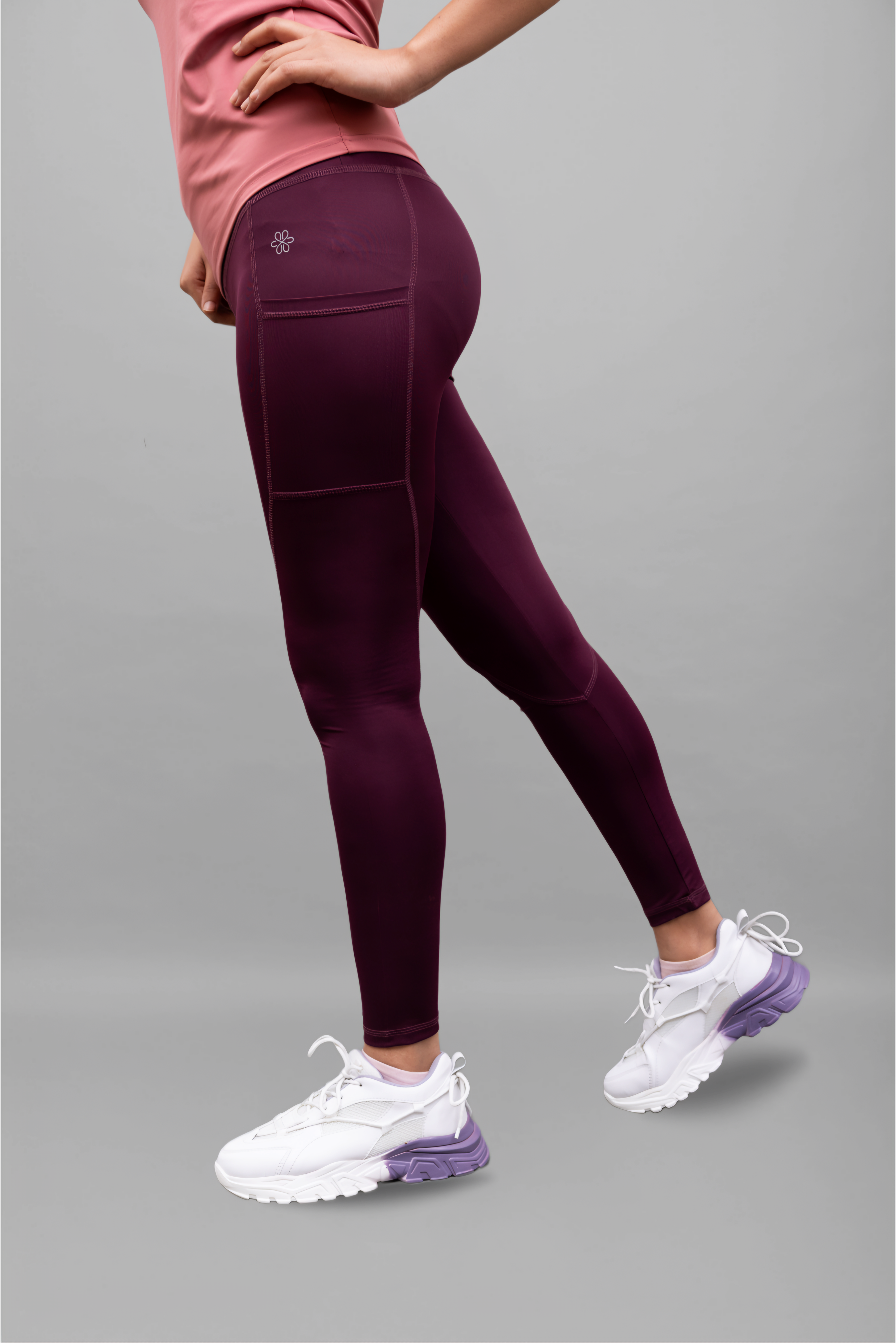 Sculpt-Fit Plum Leggings - Lite