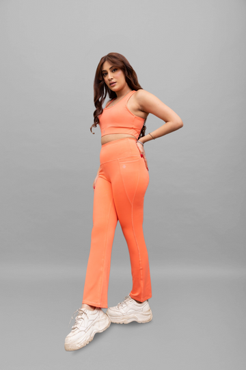 Essential Coral Flare pants