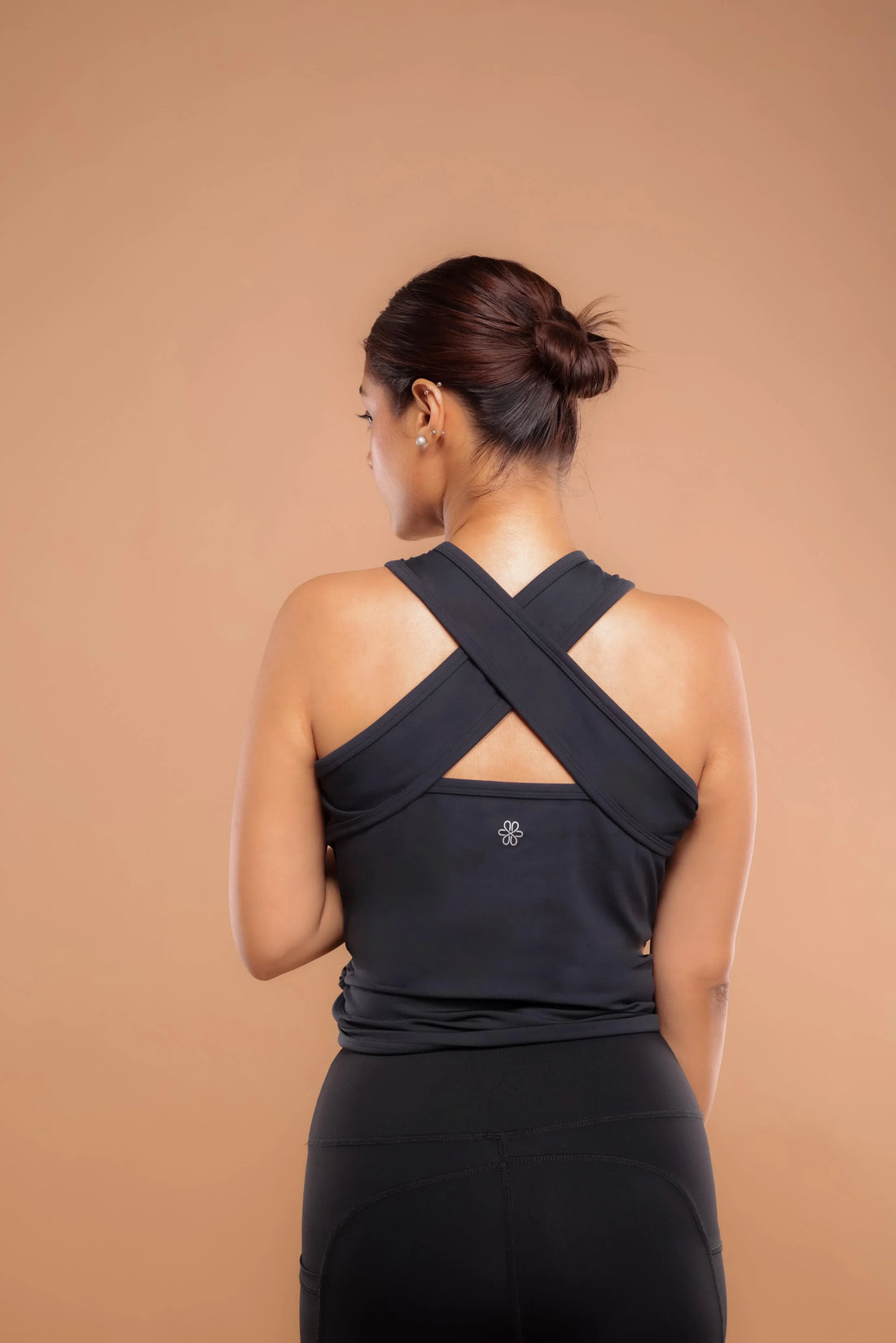 Tailored Noir U-Neck Tank Top