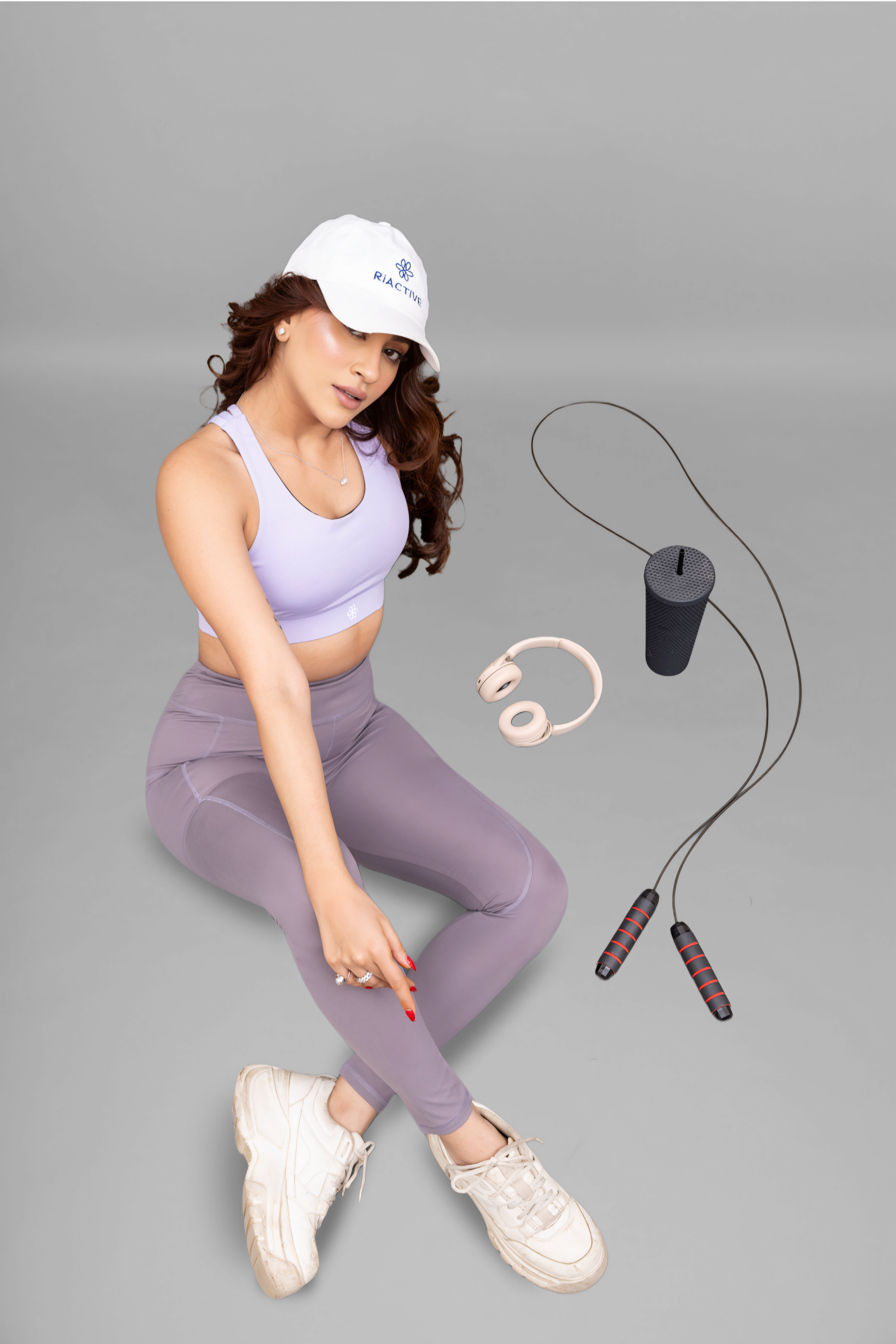 T-Criss Cross Lilac Sports Bra