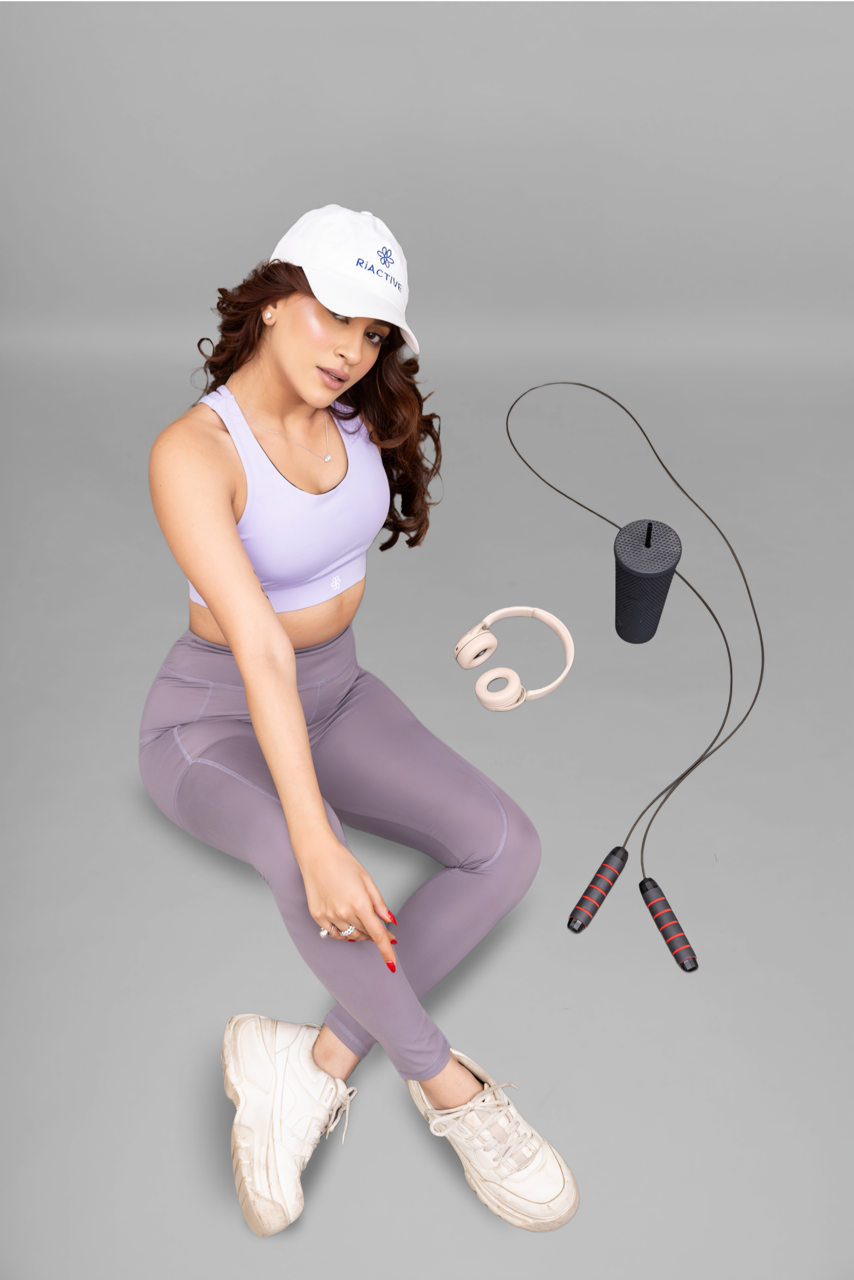 T-Criss Cross Lilac Sports Bra