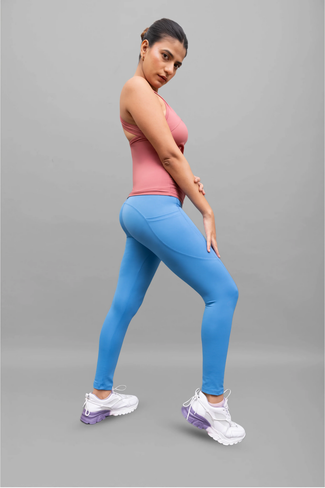 Tailored Dusty Rose U-Neck Tank Top