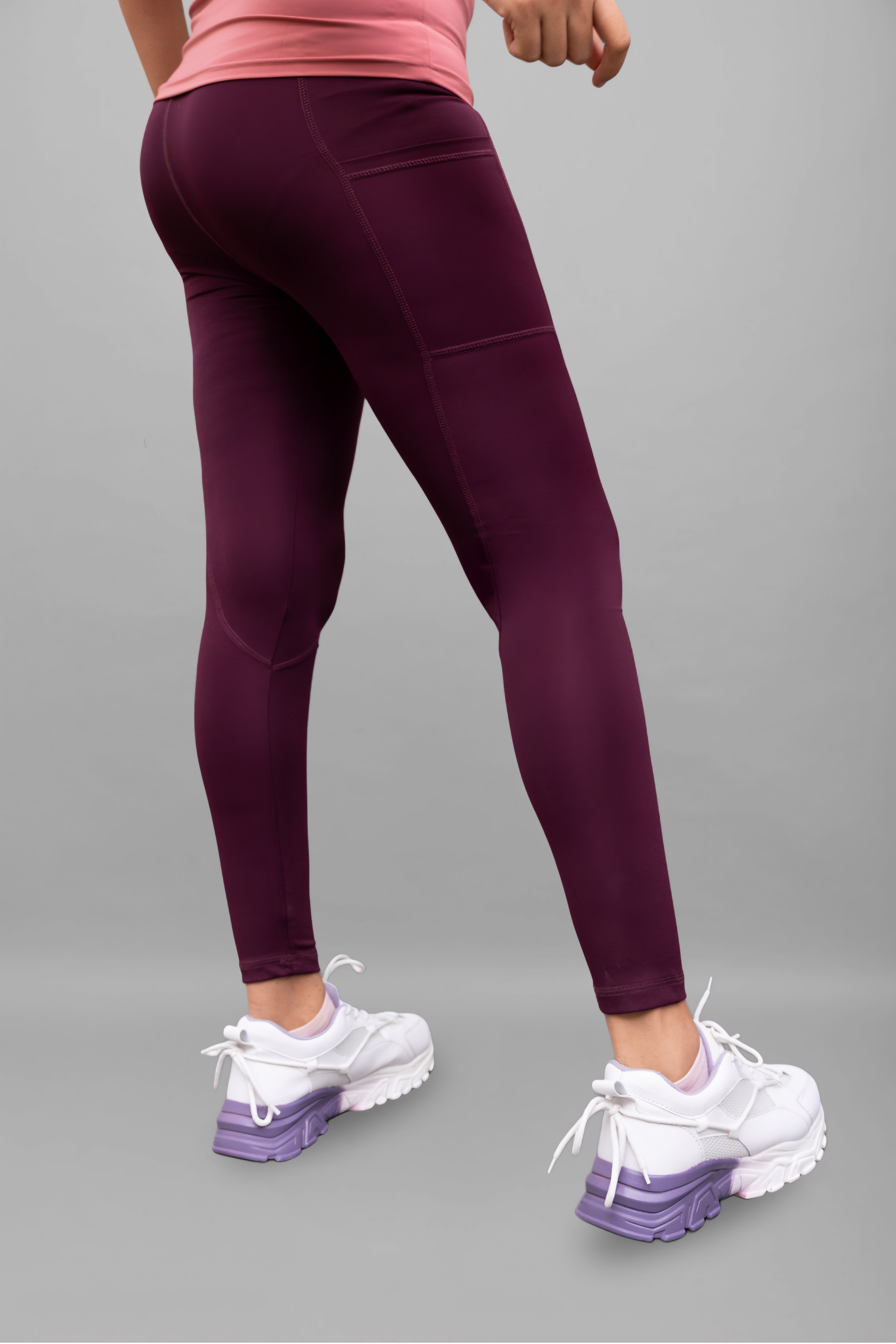 Sculpt-Fit Plum Leggings - Lite