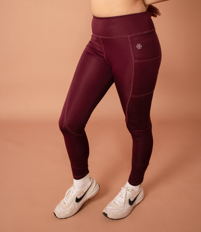 Sculpt-Fit Plum Leggings - Lite