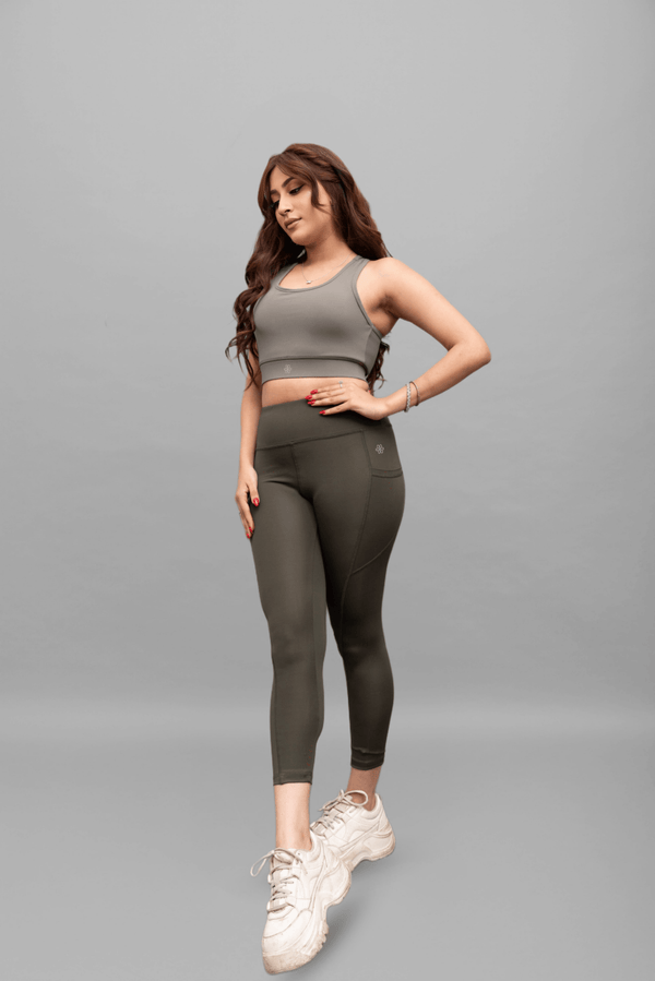 Contour-Fit Woodland Olive Legging - Lite