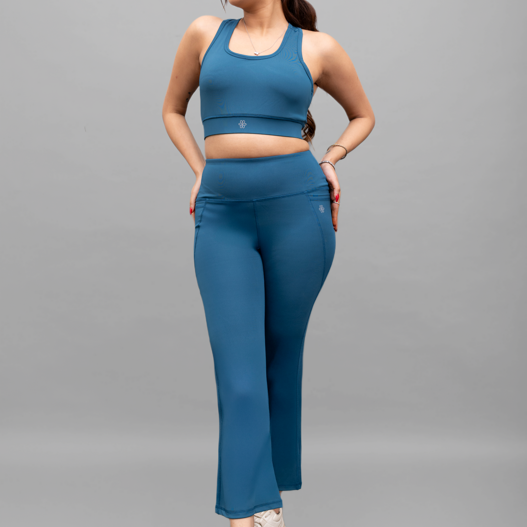 Essential Teal Flare Pants - Lite