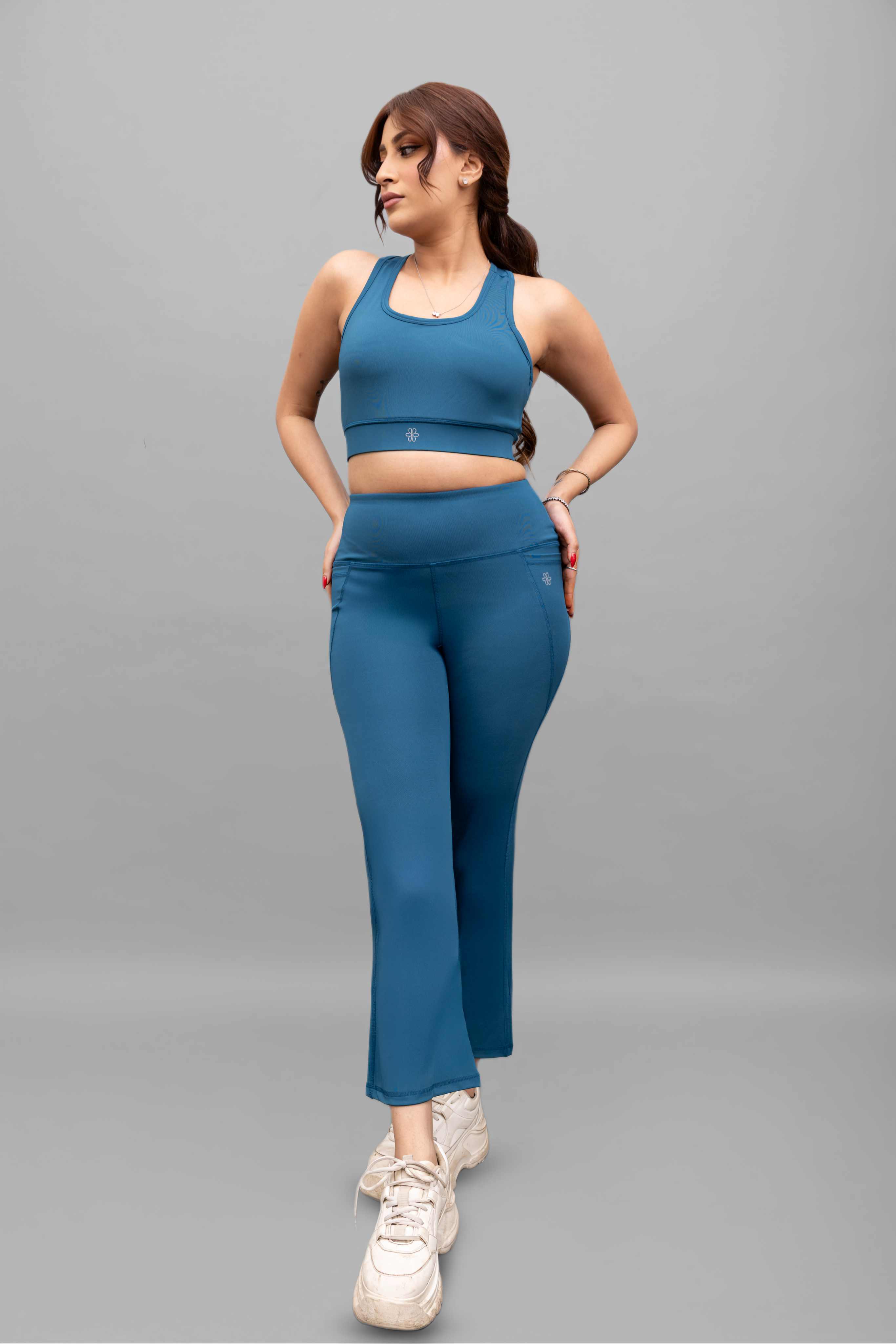 Essential Teal Flare Pants - Lite