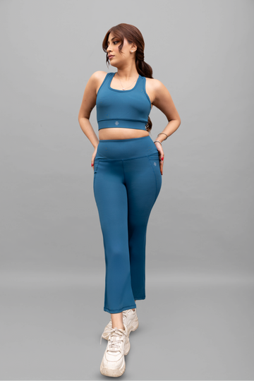 Essential Teal Flare Pants - Lite