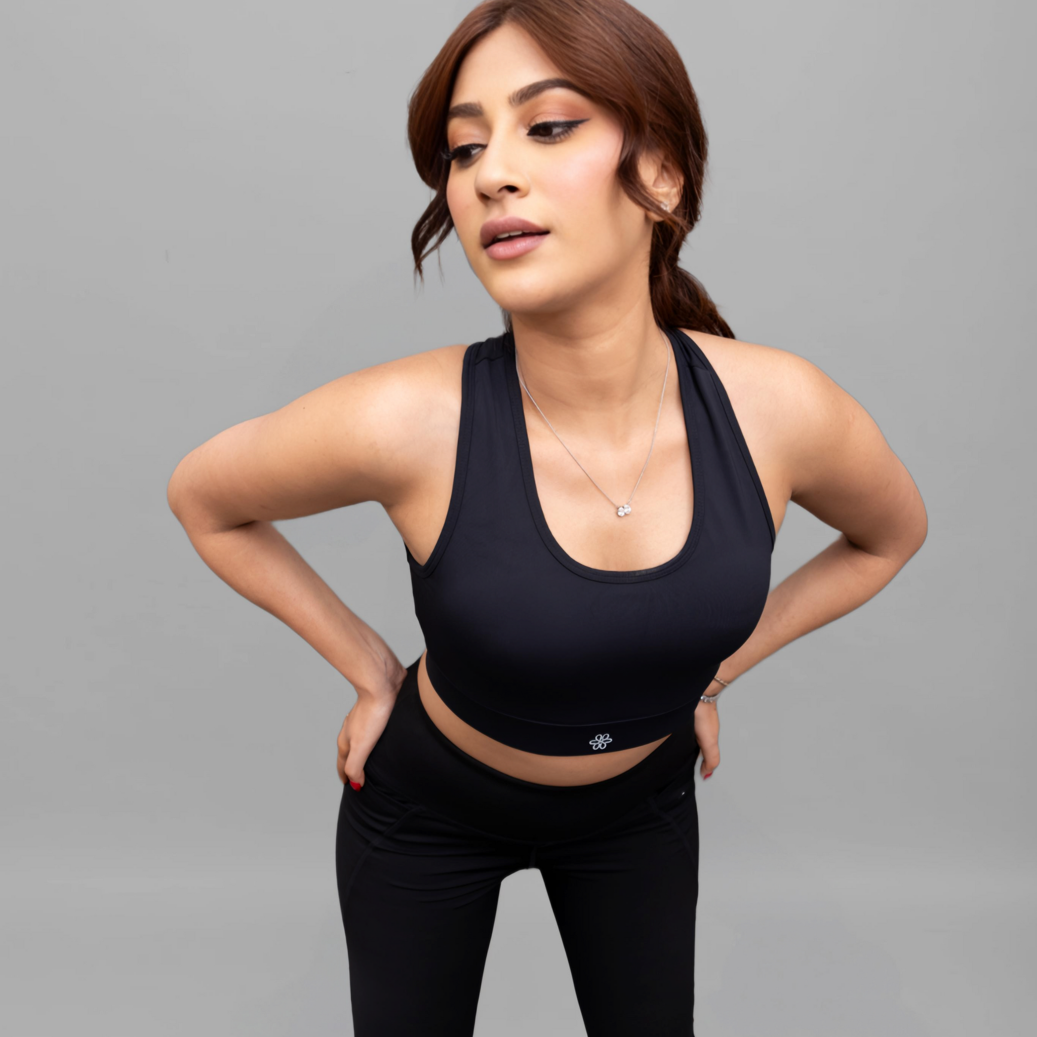 X-Fit Noir Sports Bra