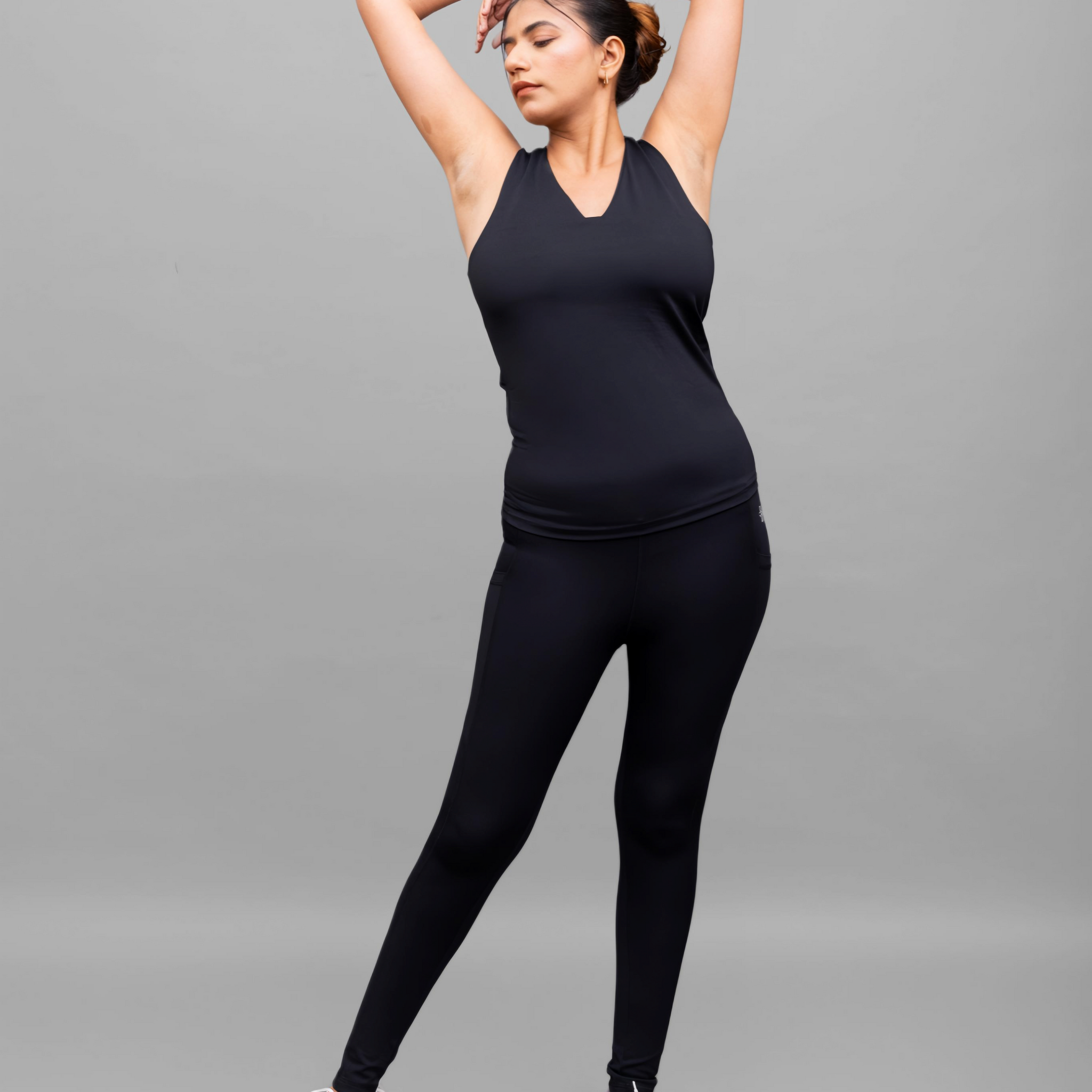 Grace Noir V-Neck Tank