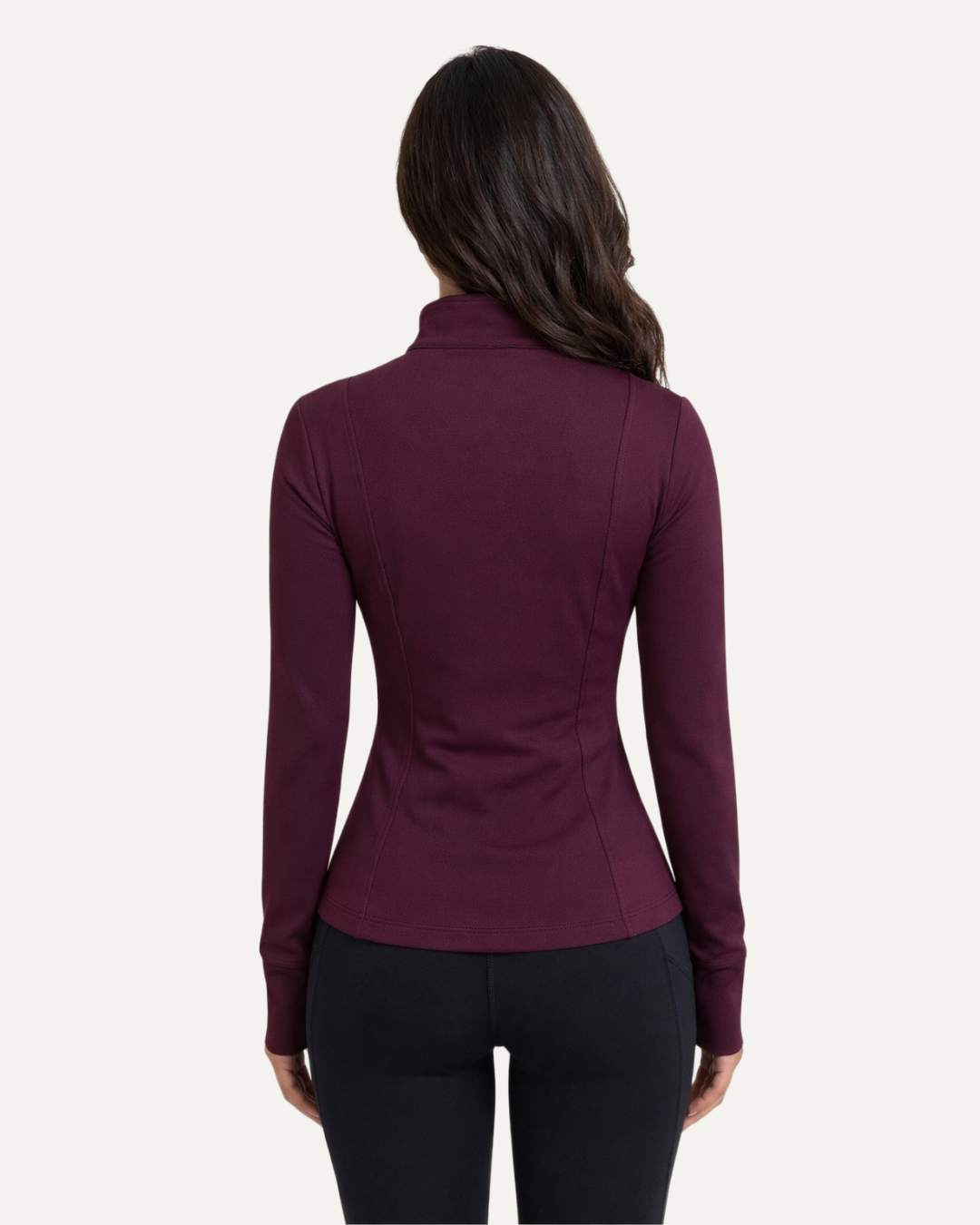 Contour Dark Cherry Zip Jackets