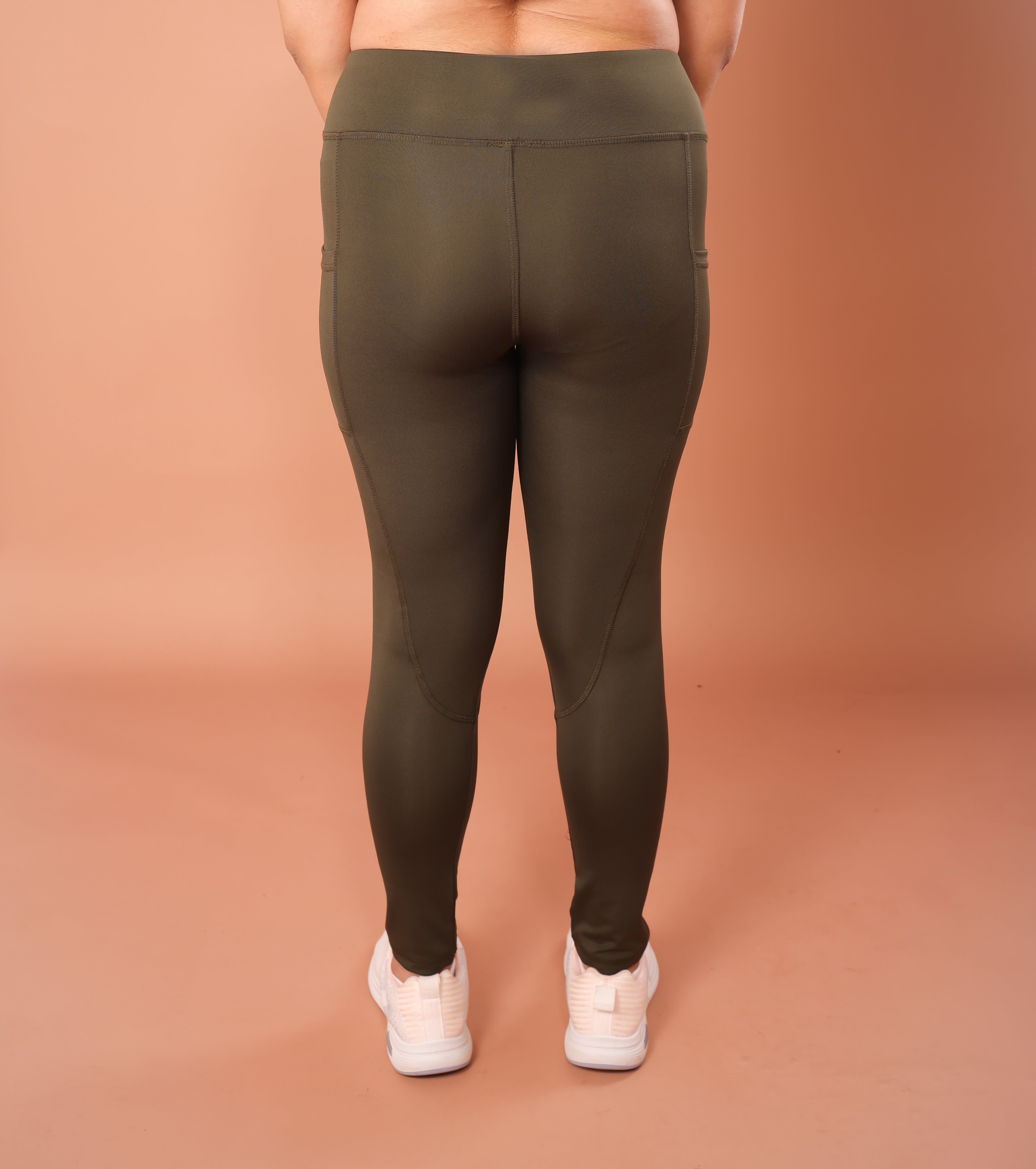 Sculpt-Fit Woodland Olive Leggings - Lite