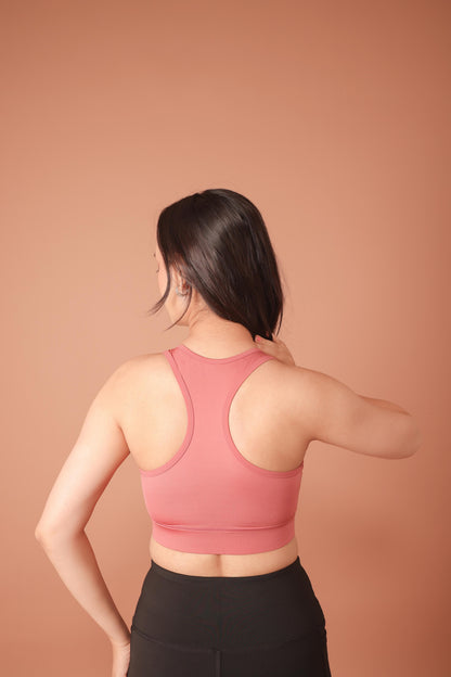 The Classic Dusty Rose Sports Bra