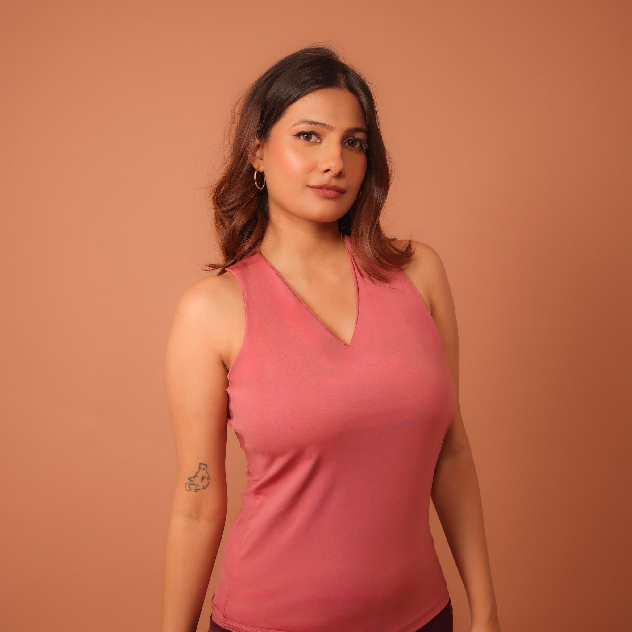 Grace Dusty Rose V-Neck Tank
