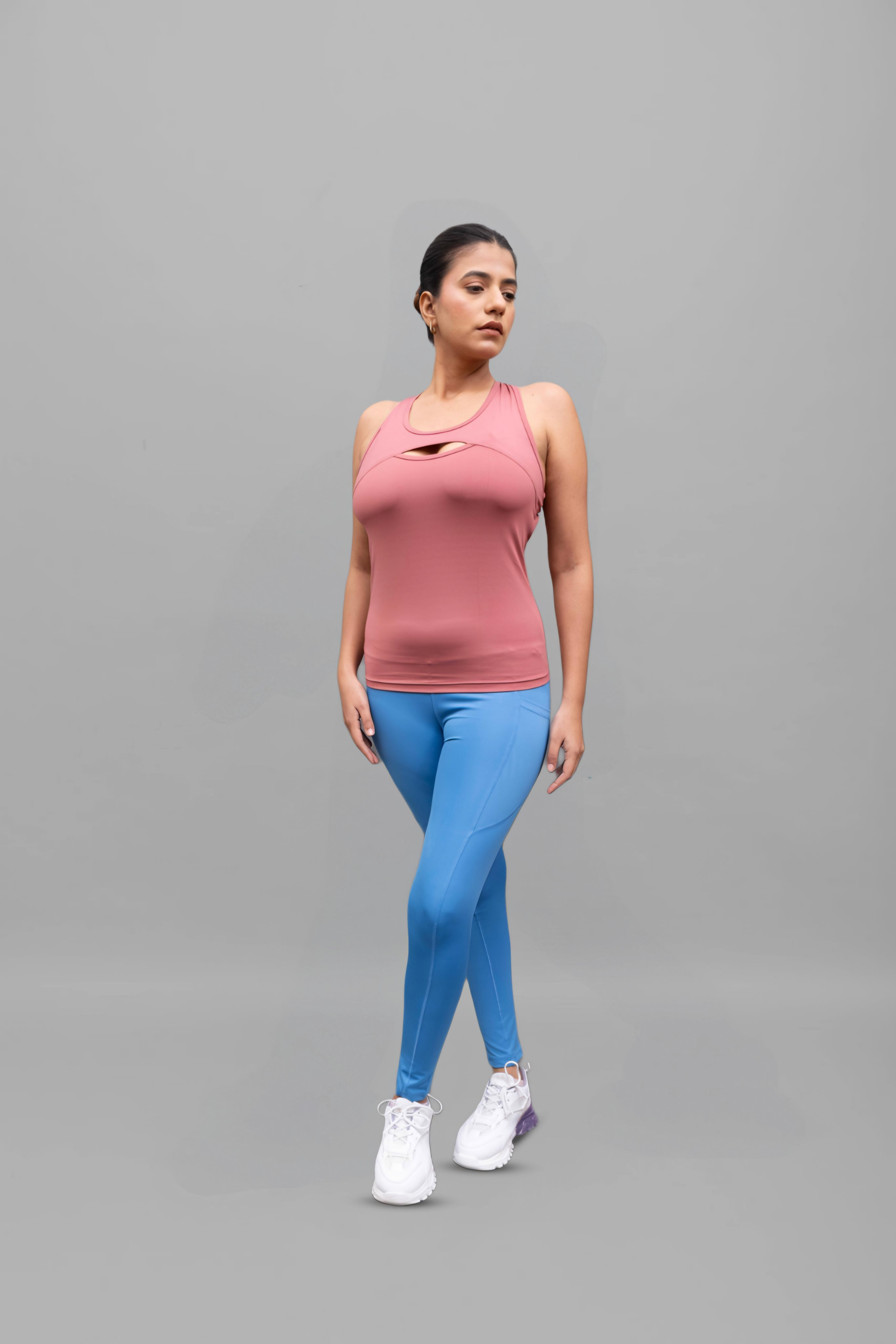 Tailored Dusty Rose U-Neck Tank