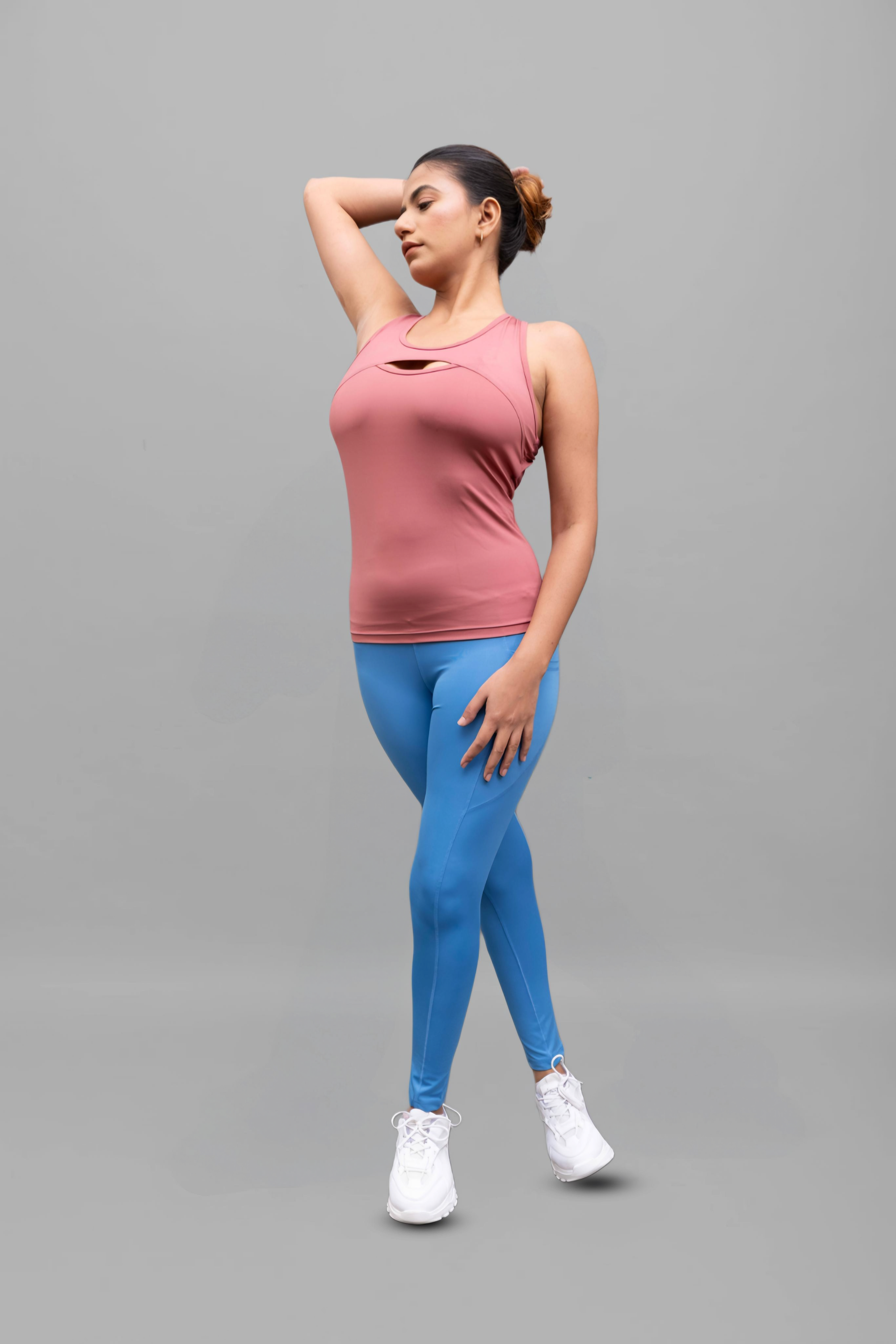 Tailored Dusty Rose U-Neck Tank