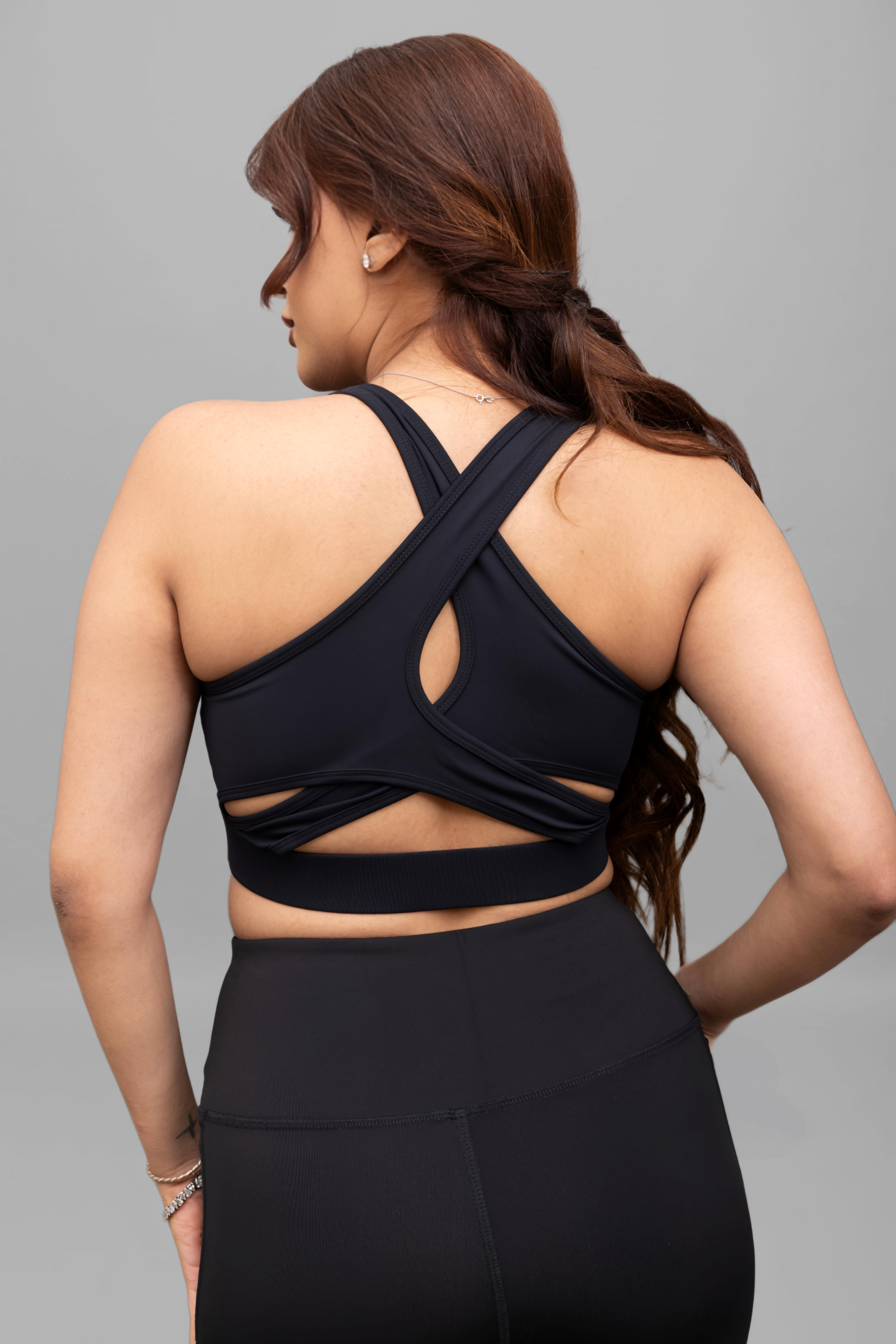 X-Fit Noir Sports Bra