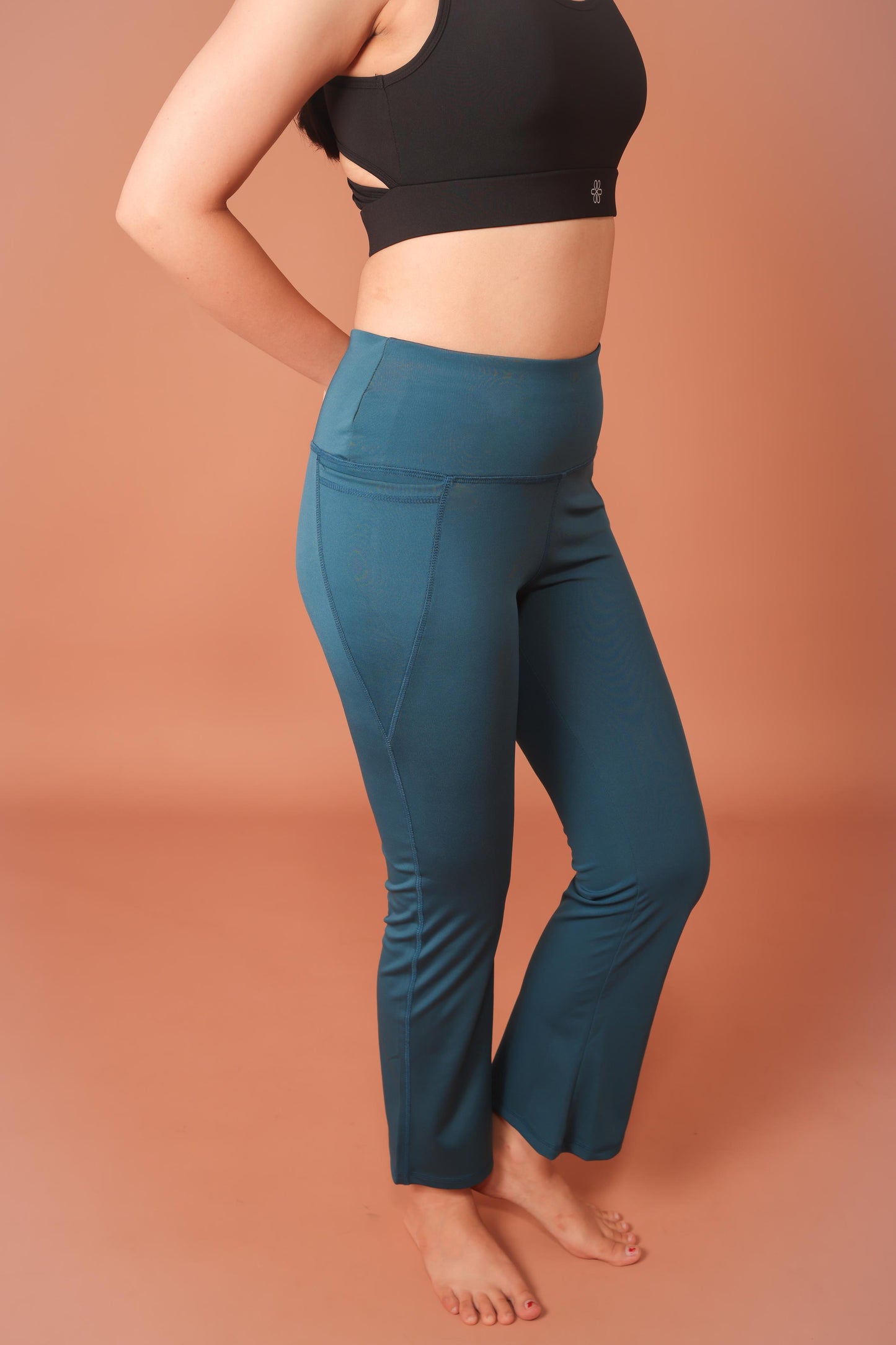 Essential Teal Flare Pants - Lite