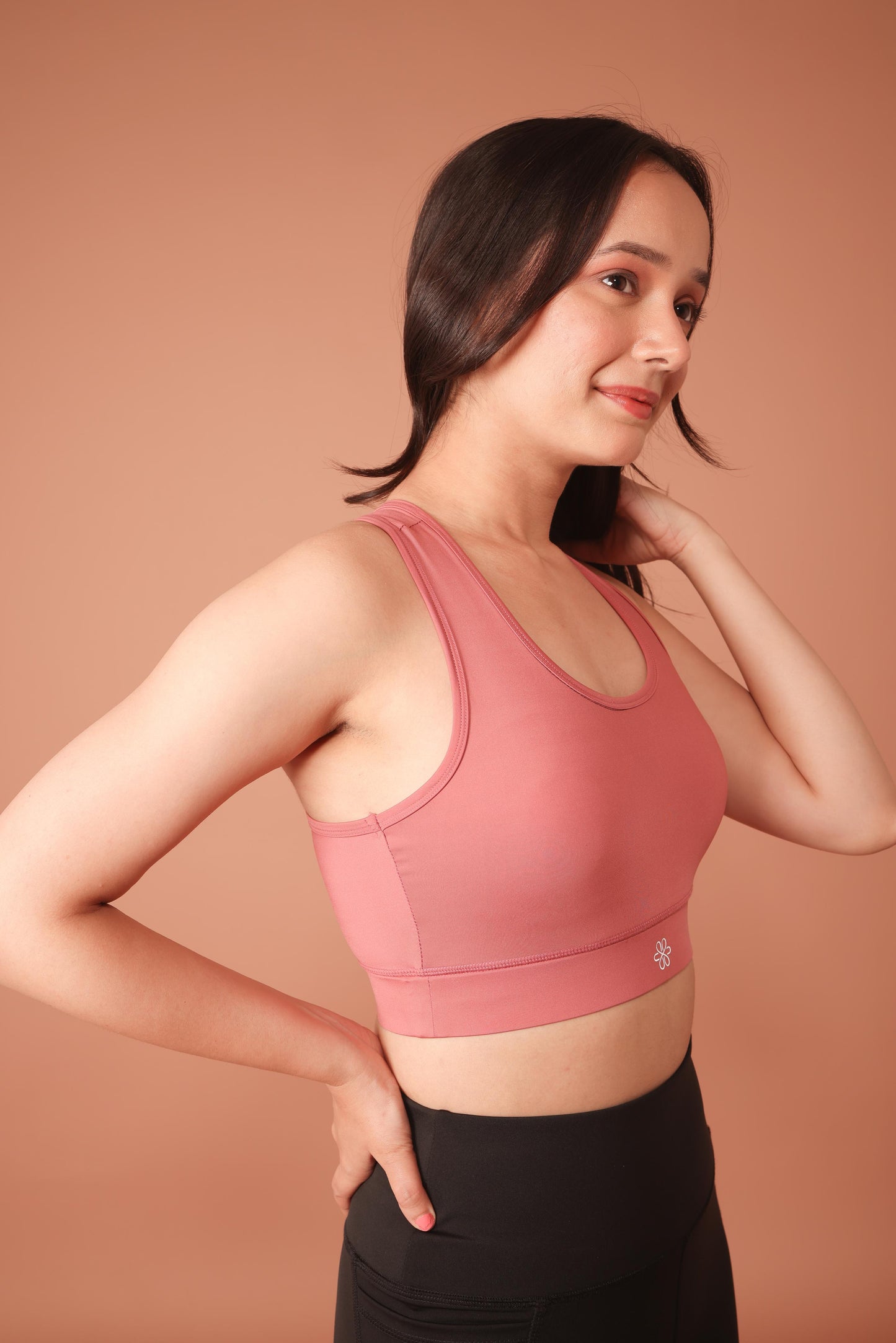 The Classic Dusty Rose Sports Bra