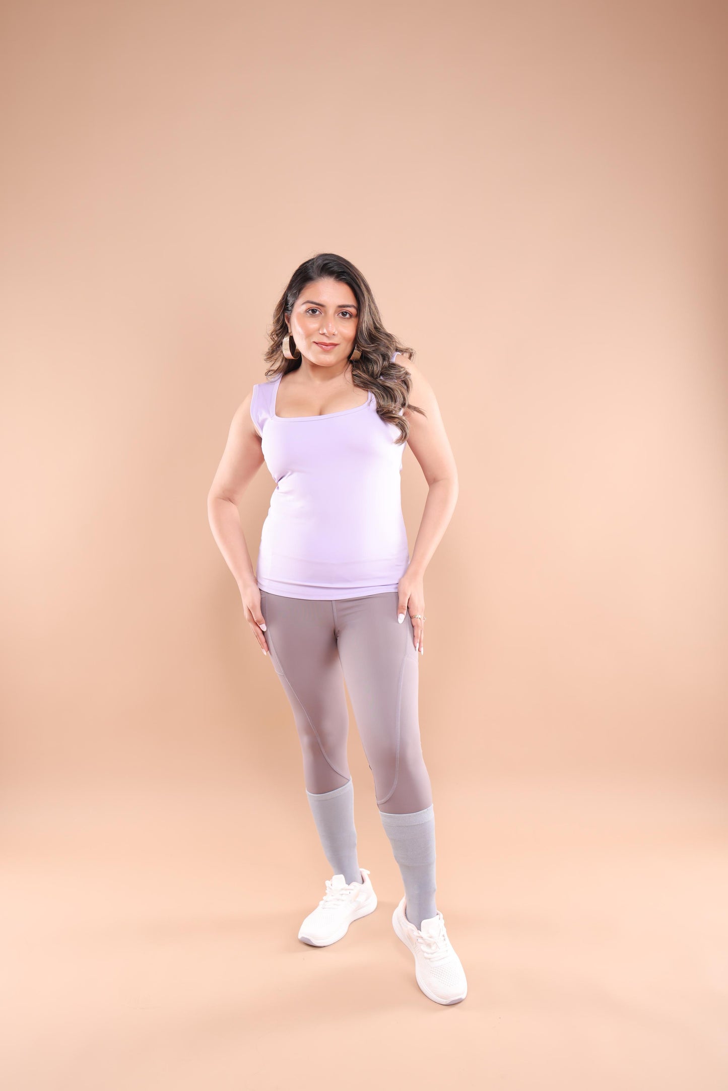 Sculpt-Fit Dark Lavender Leggings