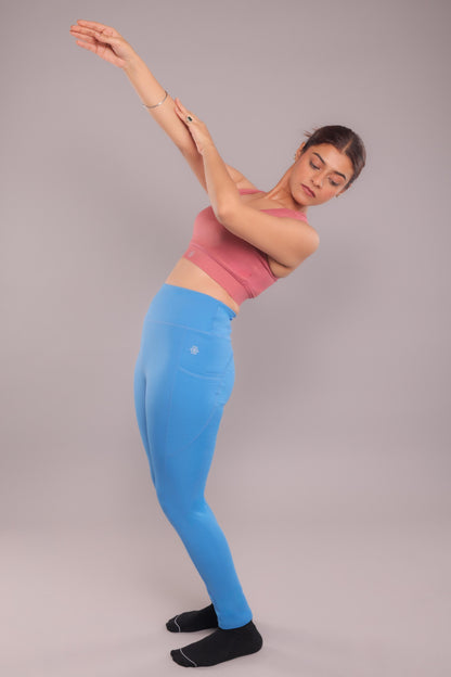 Contour-Fit Dodger Blue Leggings