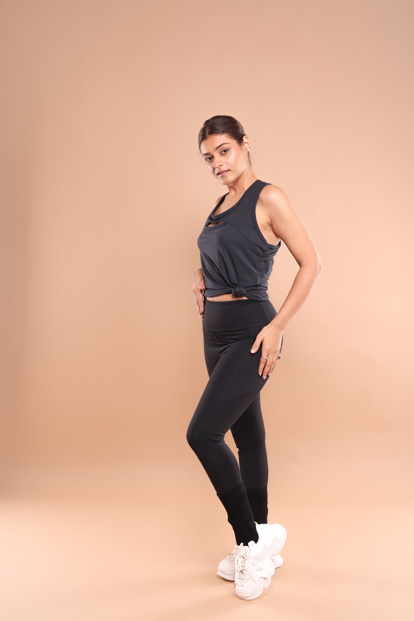 Tailored Noir U-Neck Tank