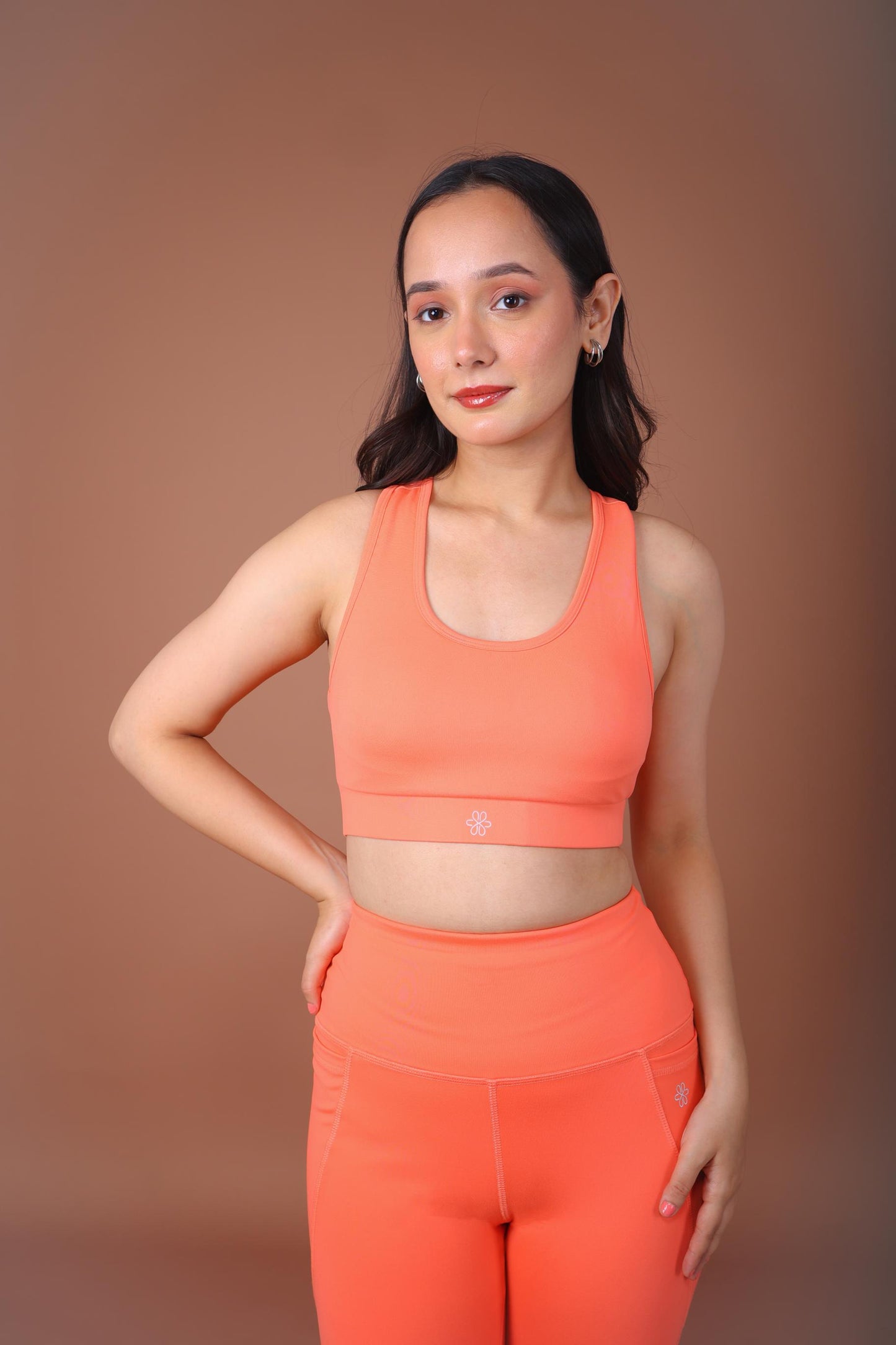 X-Fit Coral Sports Bra