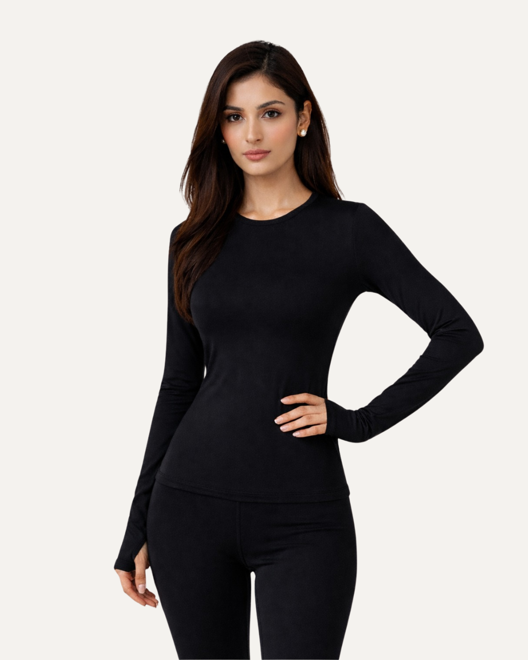 Define Noir Long Sleeves Top