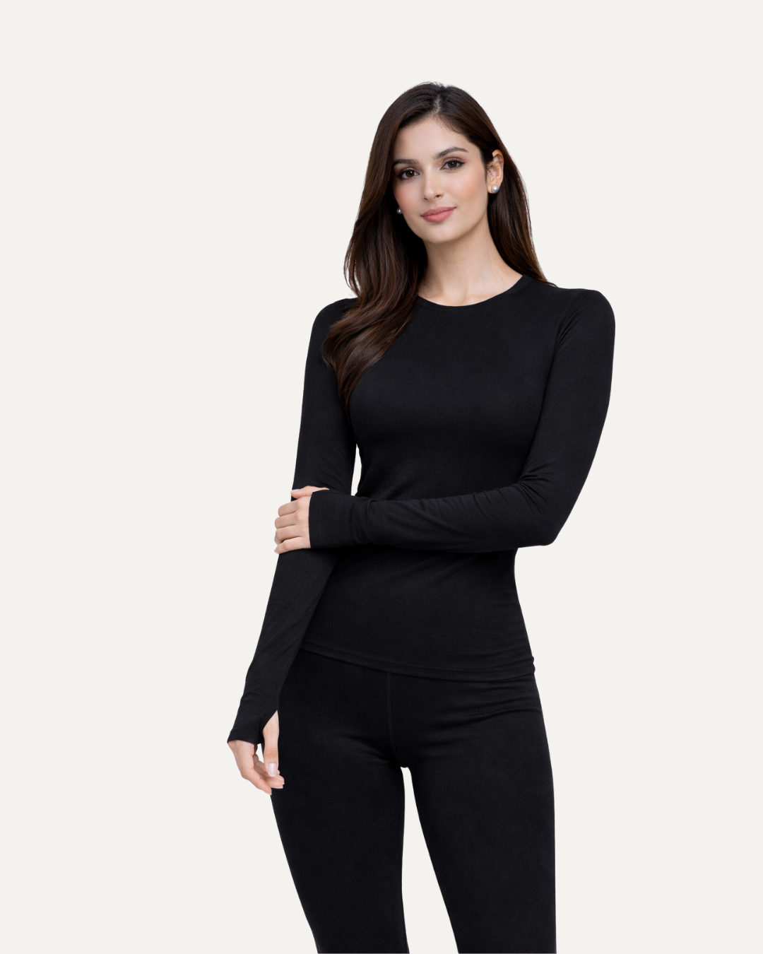 Define Noir Long Sleeves Top