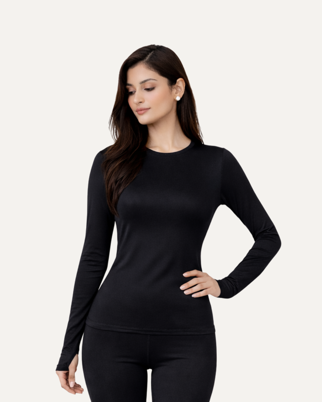 Define Noir Long Sleeves Top