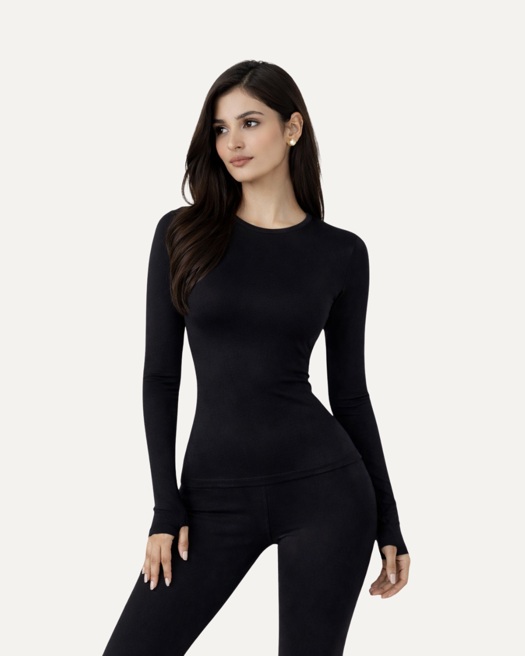 Define Noir Long Sleeves Top