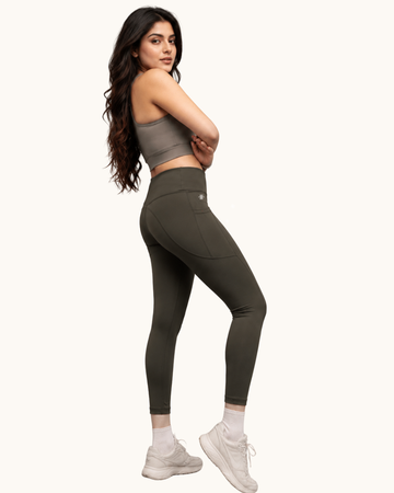 Contour-Fit Woodland Olive Legging - Lite