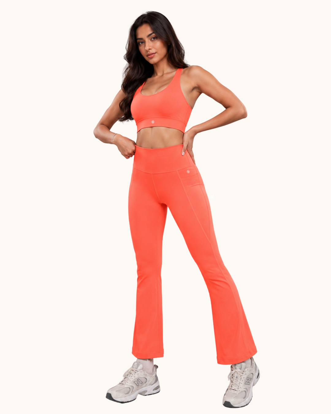 Essential Coral Flare pant