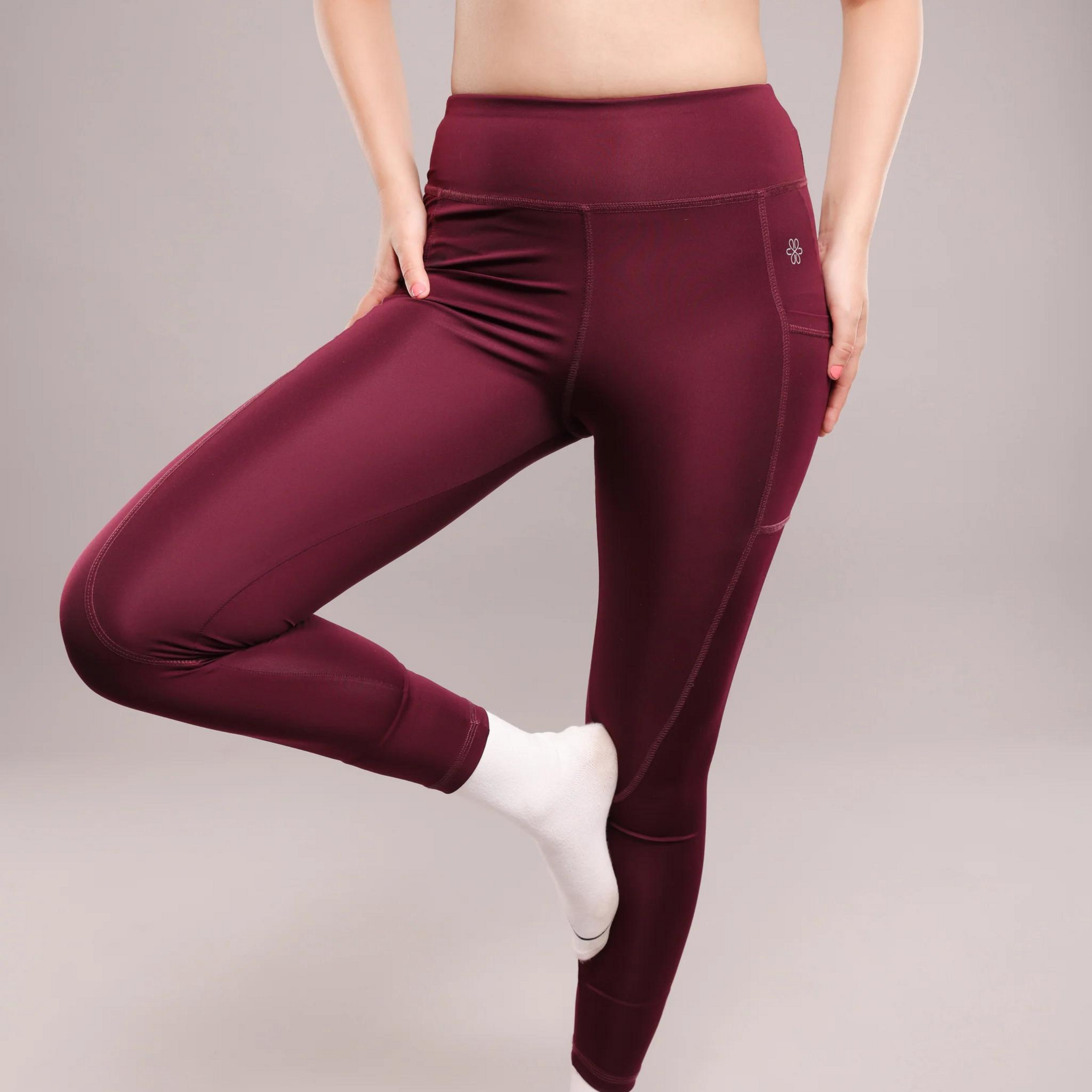 Sculpt-Fit Plum Leggings - Lite