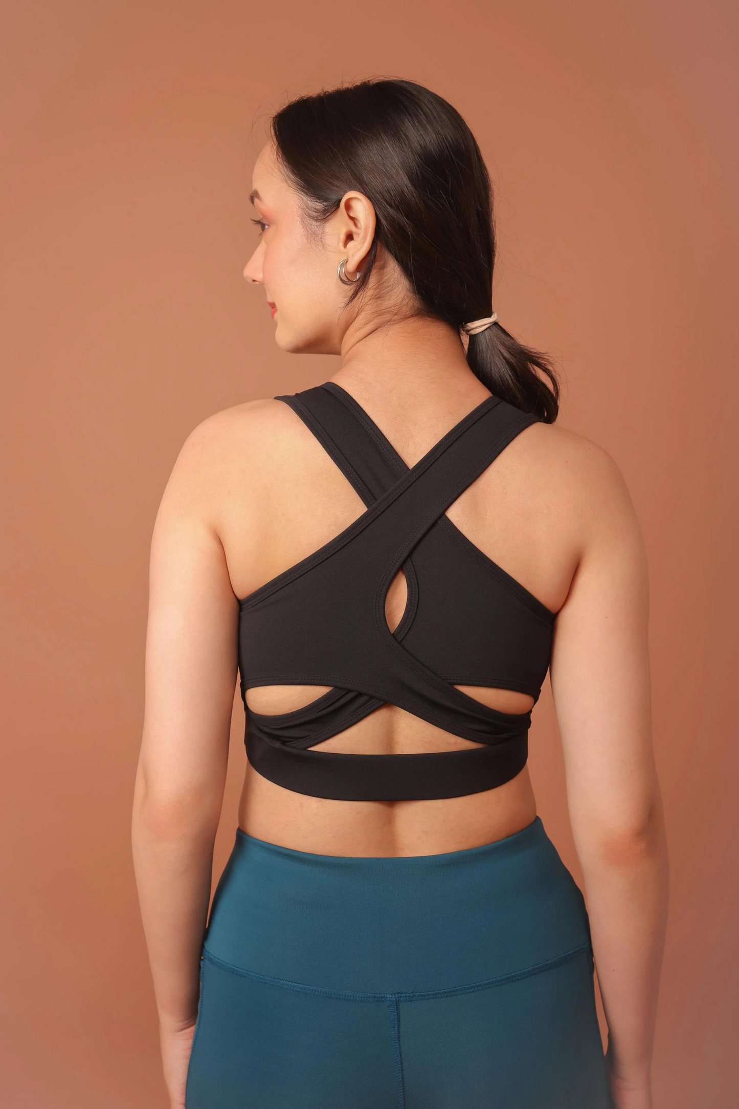 X-Fit Noir Sports Bra