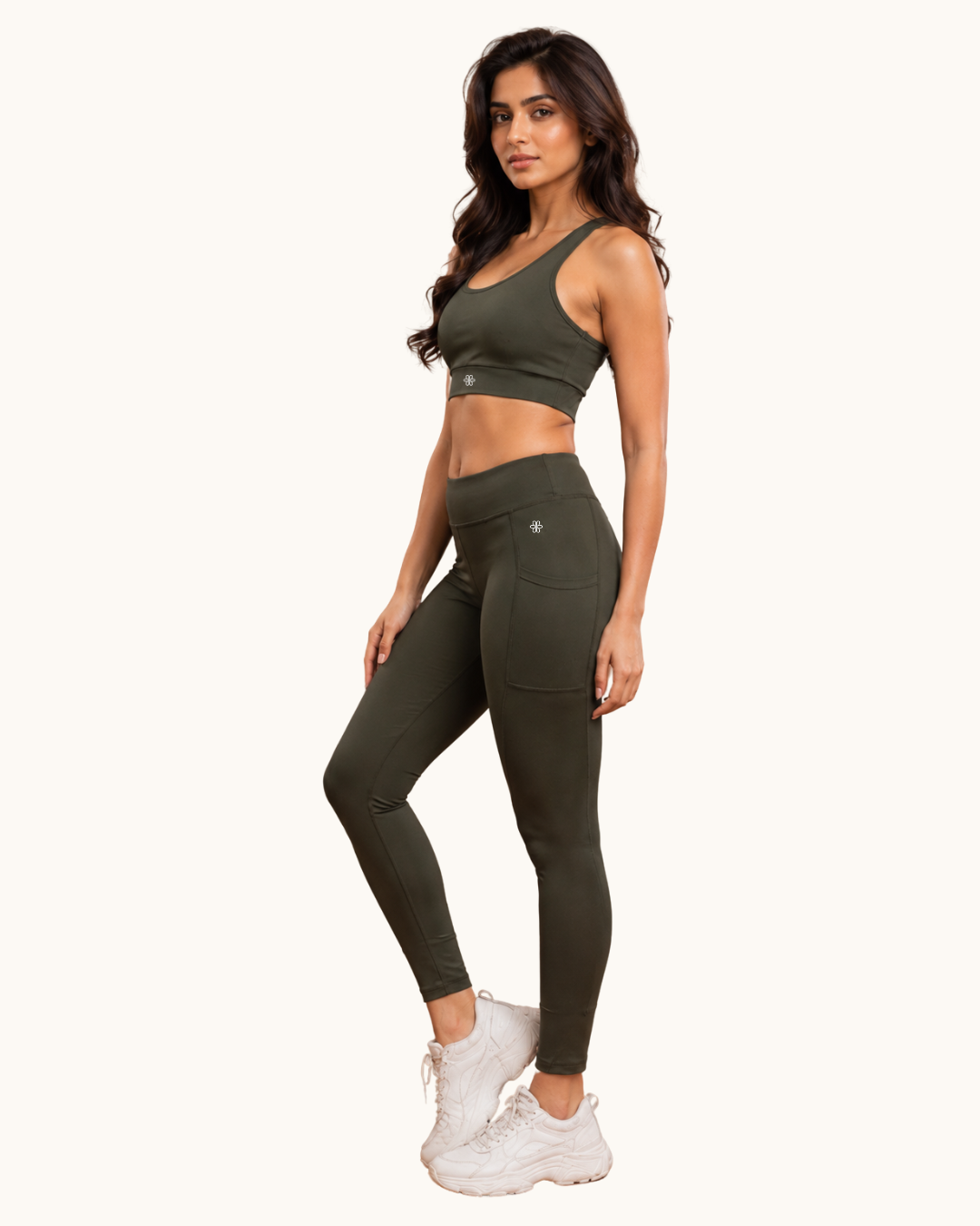 Sculpt-Fit Woodland Olive Legging - Lite