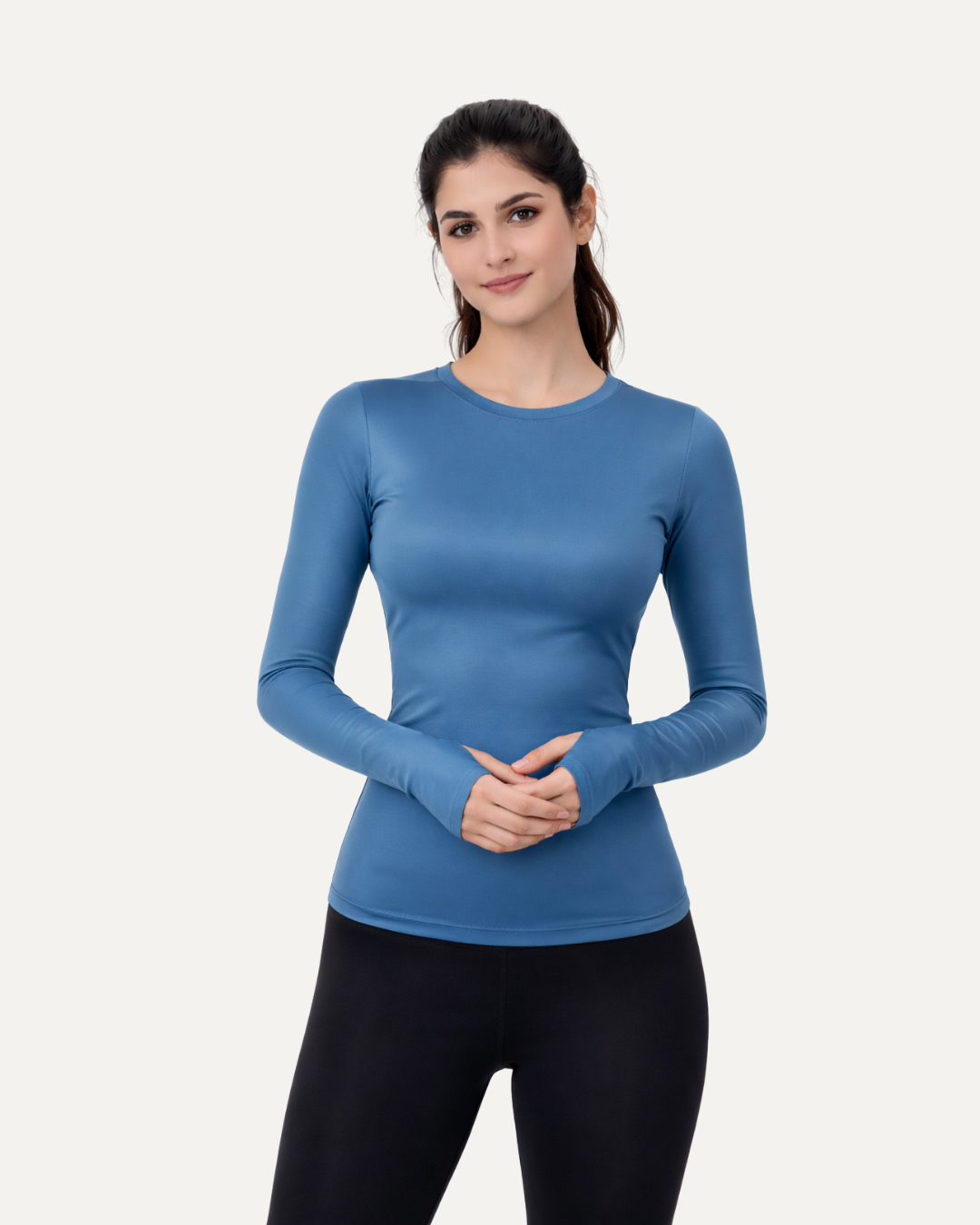 Define Teal Long Sleeves Top