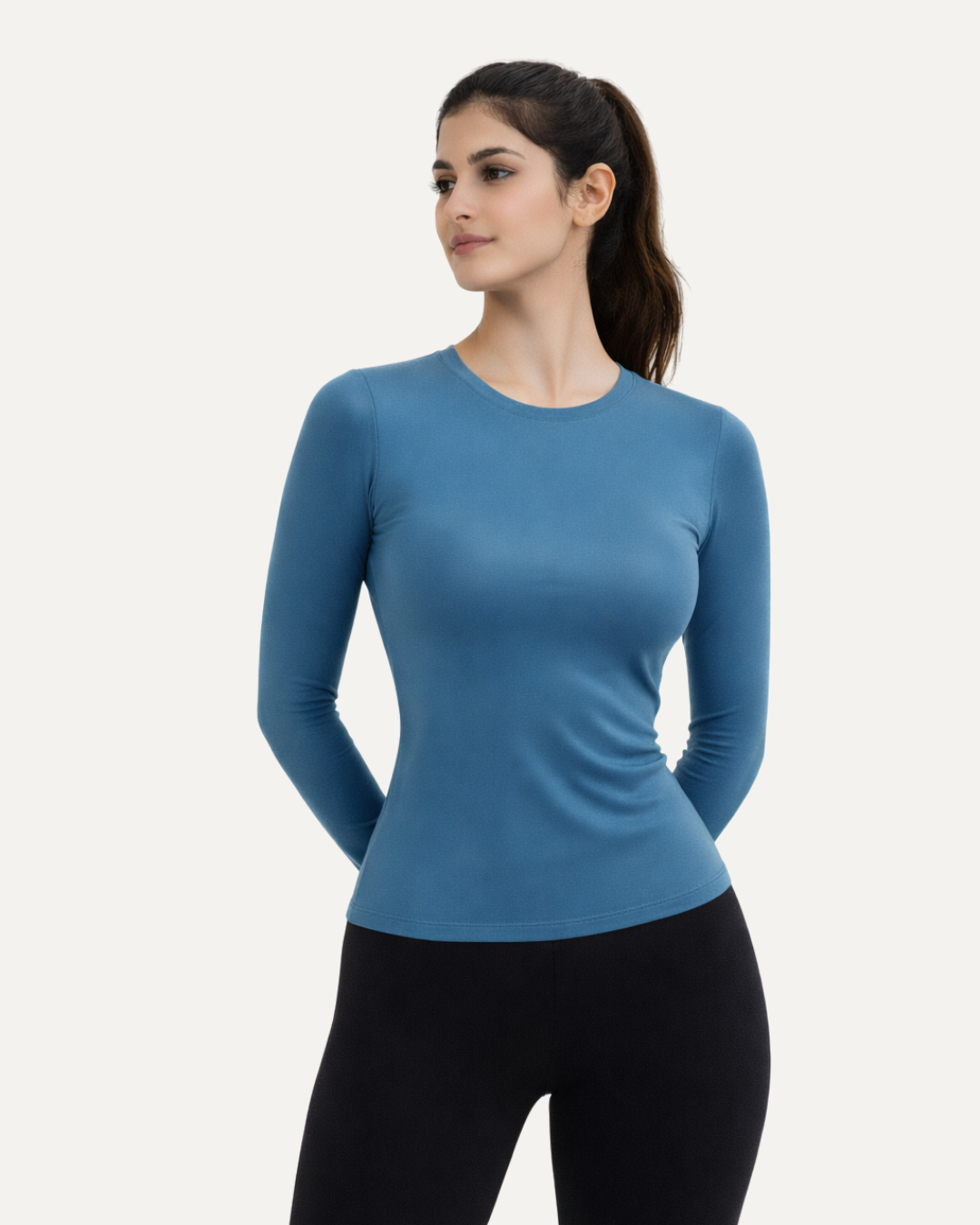 Define Teal Long Sleeves Top