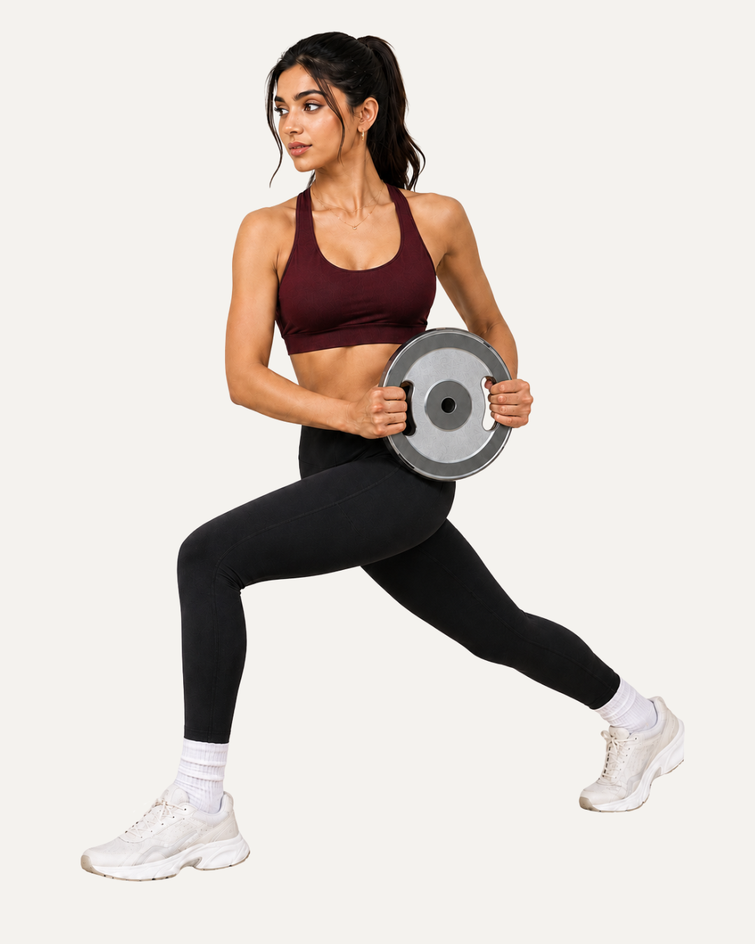 T-Criss Cross Dark Cherry Sports Bra