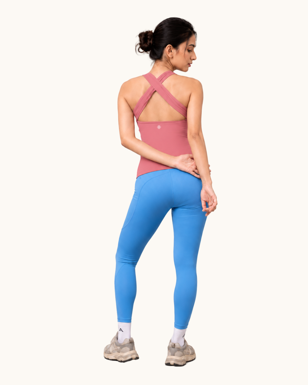 Tailored Dusty Rose U-Neck Tank Top