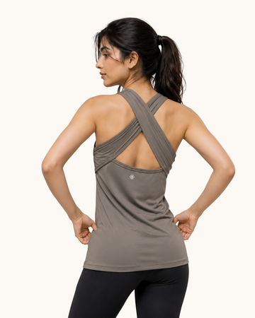 Tailored Sage U-Neck Tank Top