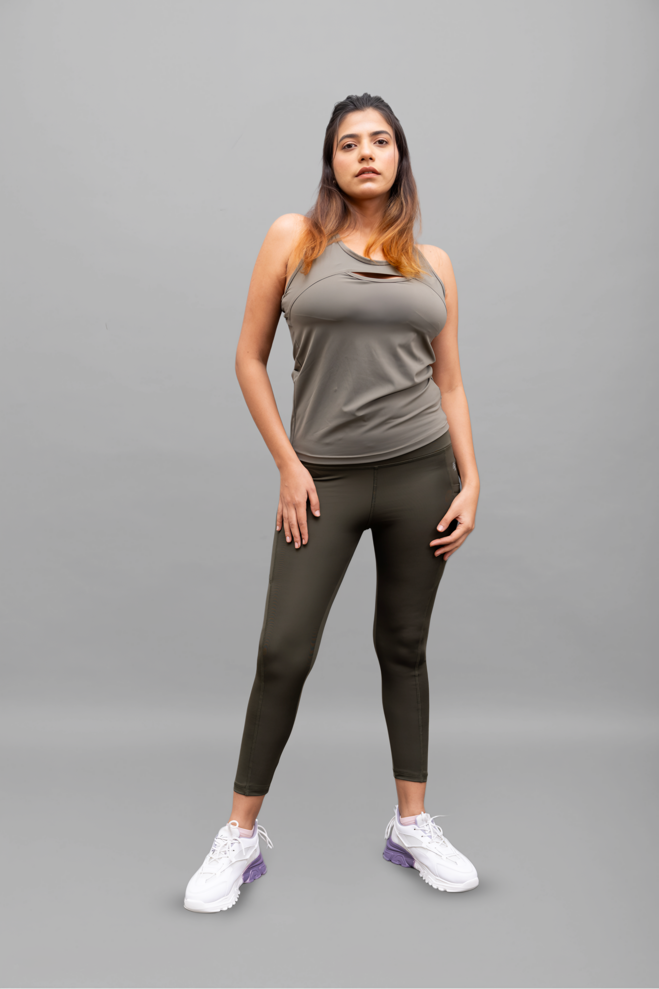 Tailored Sage U-Neck Tank