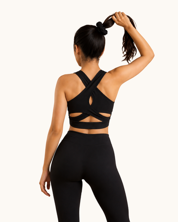 X-Fit Noir Sports Bra